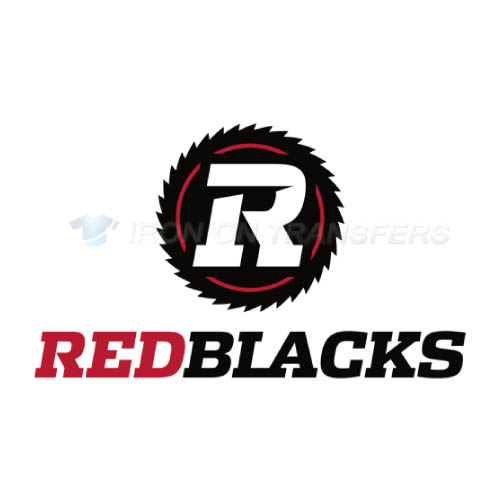 Ottawa RedBlacks Iron-on Stickers (Heat Transfers)NO.7616